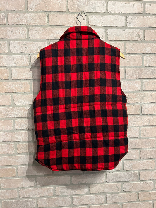 Vintage 80’s Plaid Vest S