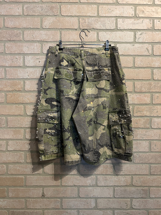 Vale Military Camo Pearl Shorts 30