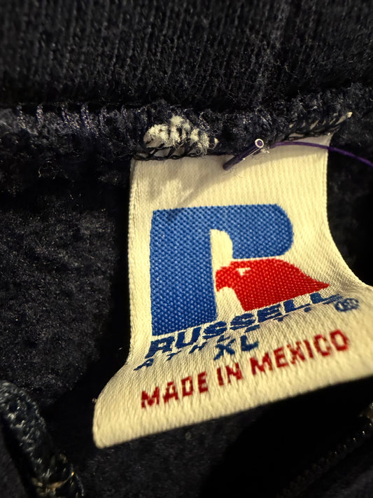 Vintage Russell Blank Zip Hoodie XL