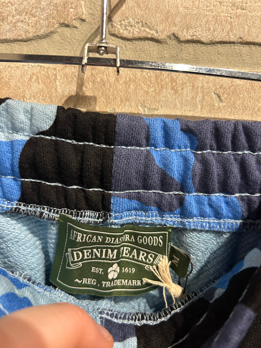 Denim Tears Blue Camo Sweatpants M