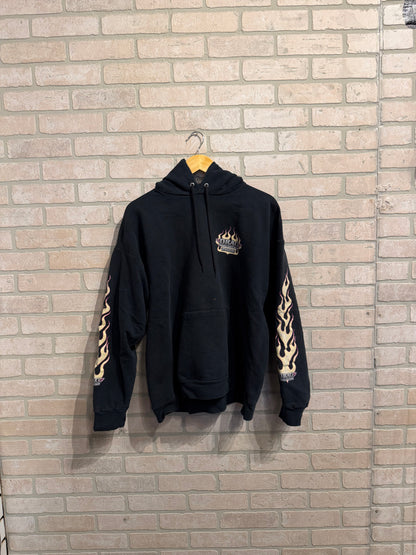 Y2k Flame Racing Hoodie L