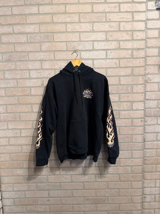 Y2k Flame Racing Hoodie L