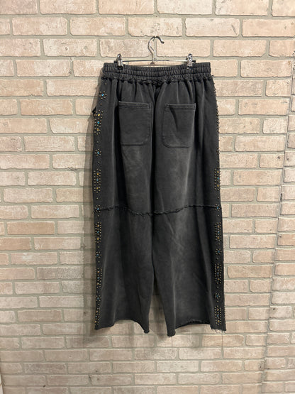 Vale Studded Crystal Sweat pants  S