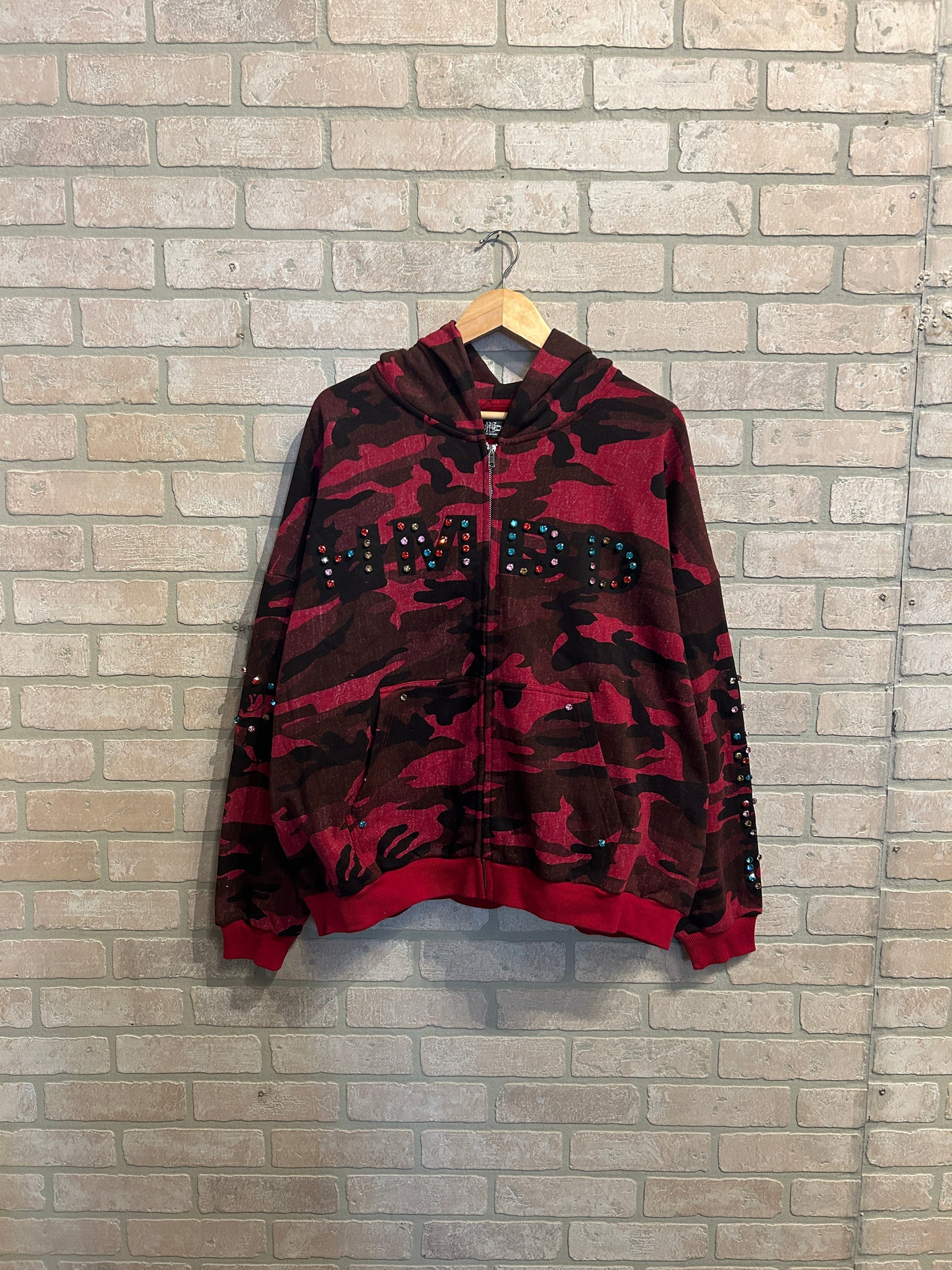 HMDD Crystal Zip Hoodie