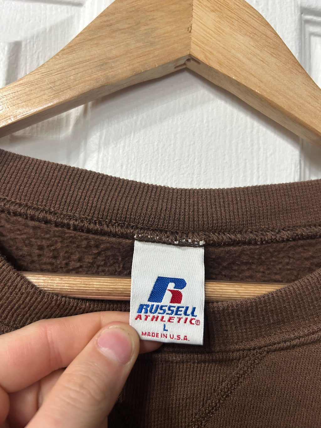 Vintage Brown Russell Crewneck L
