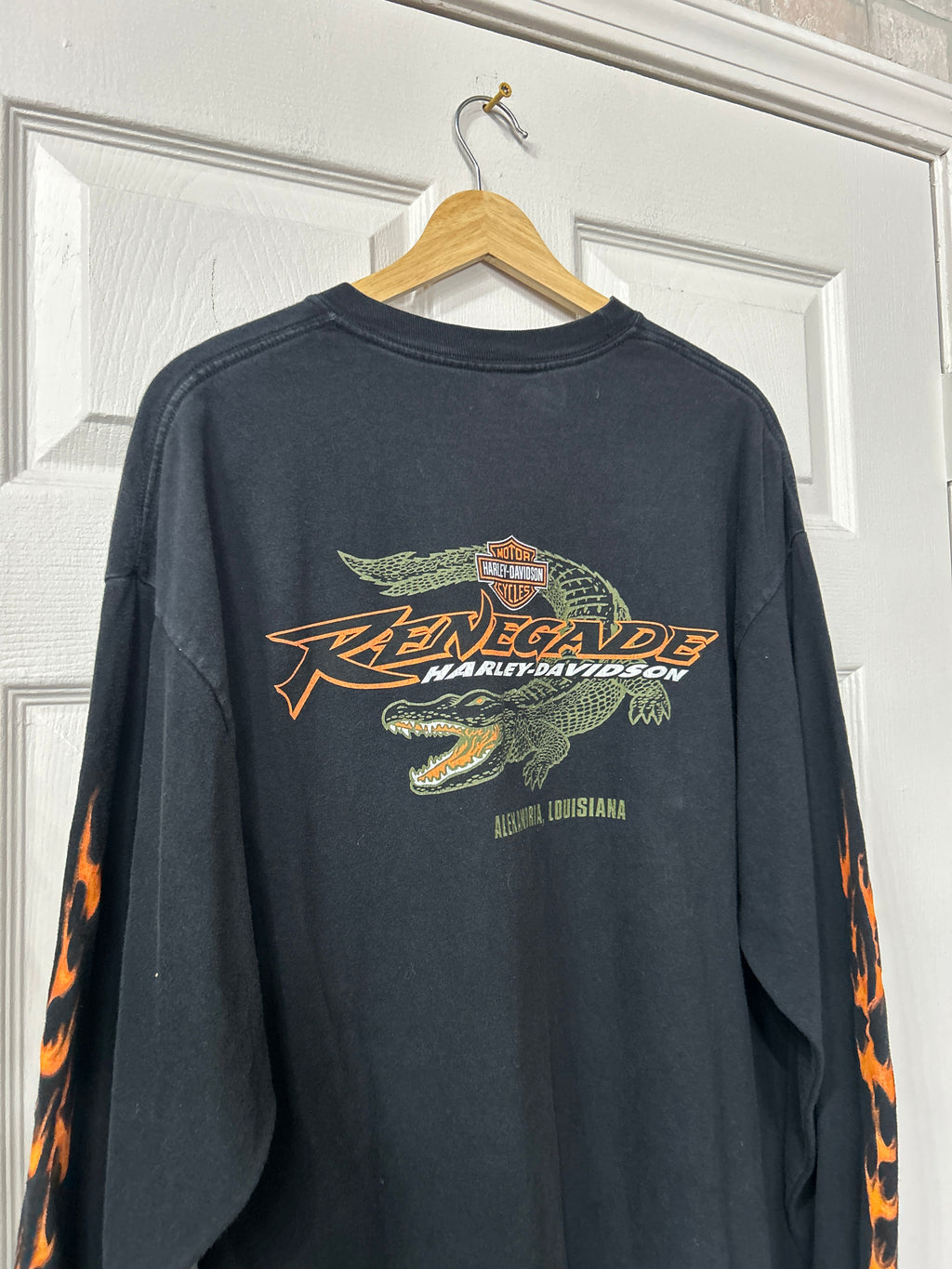 Vintage Flame Harley Longsleeve XL