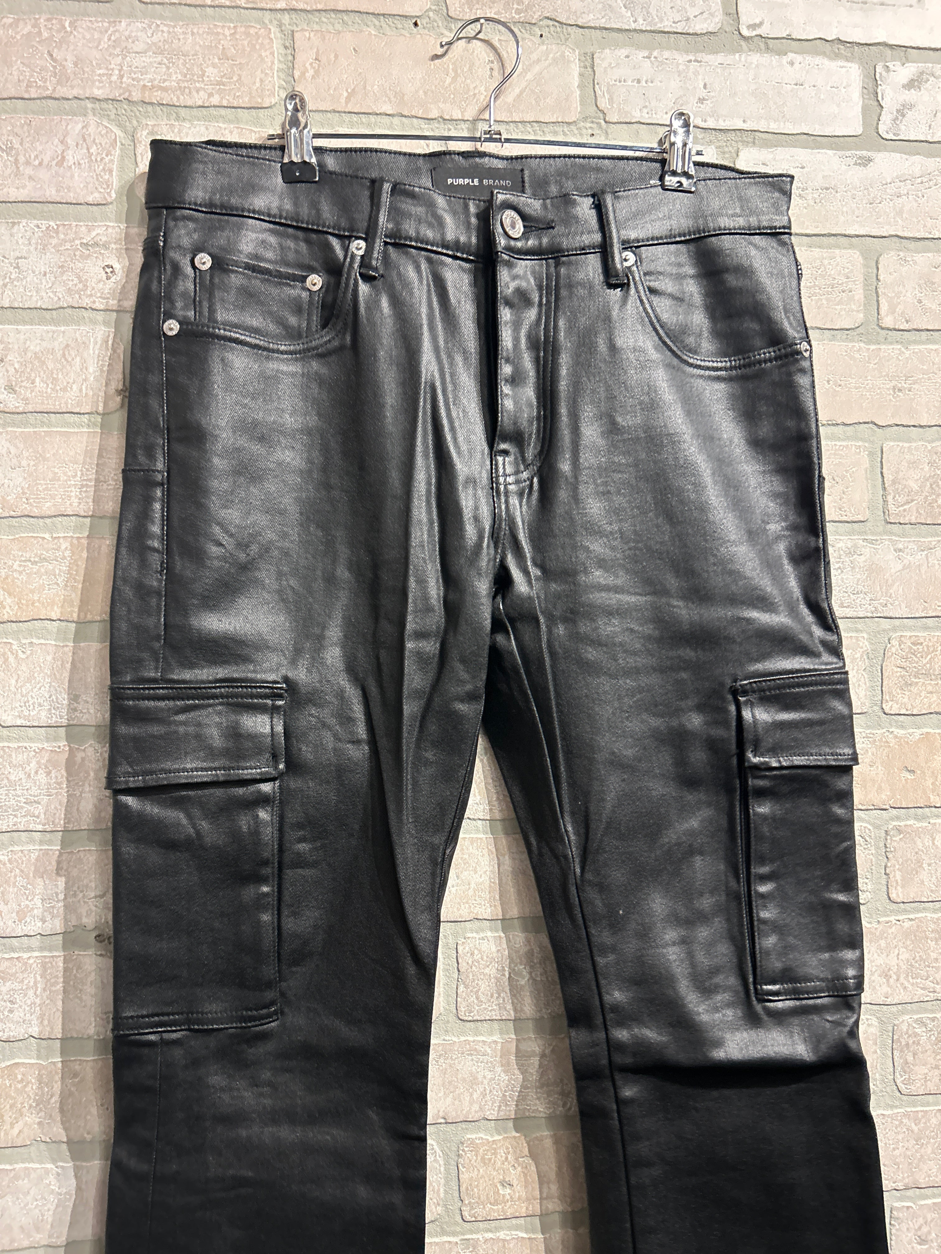 Purple Leather Pants 32