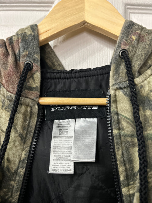Camo Zip Hoodie L