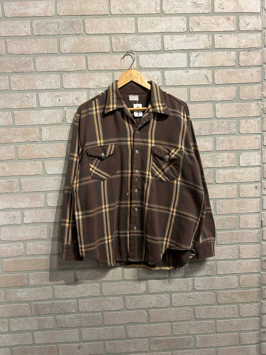 Vintage 90’s Brown Flannel L