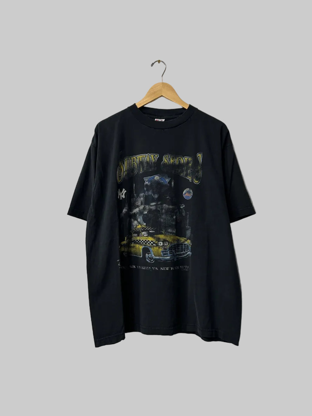 Vintage NY Yankees vs Mets Tee XL