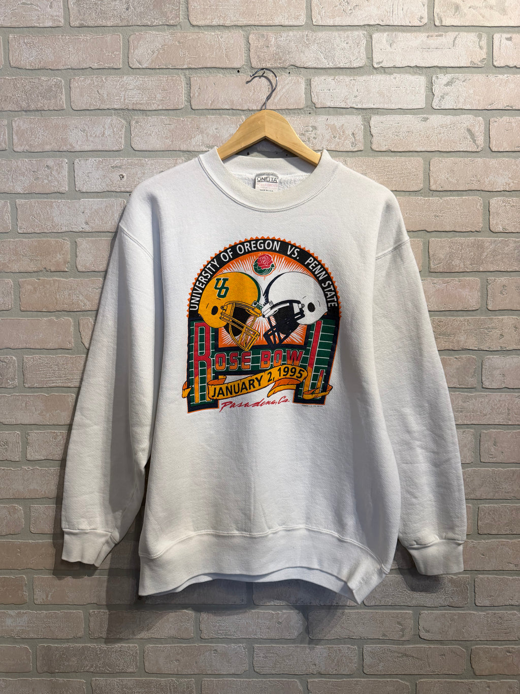 Vintage Rose Bowl Crewneck L