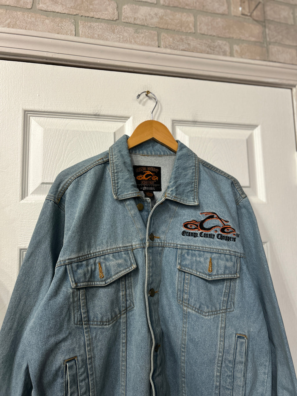 Vintage Orange County Choppers Jean Jacket L