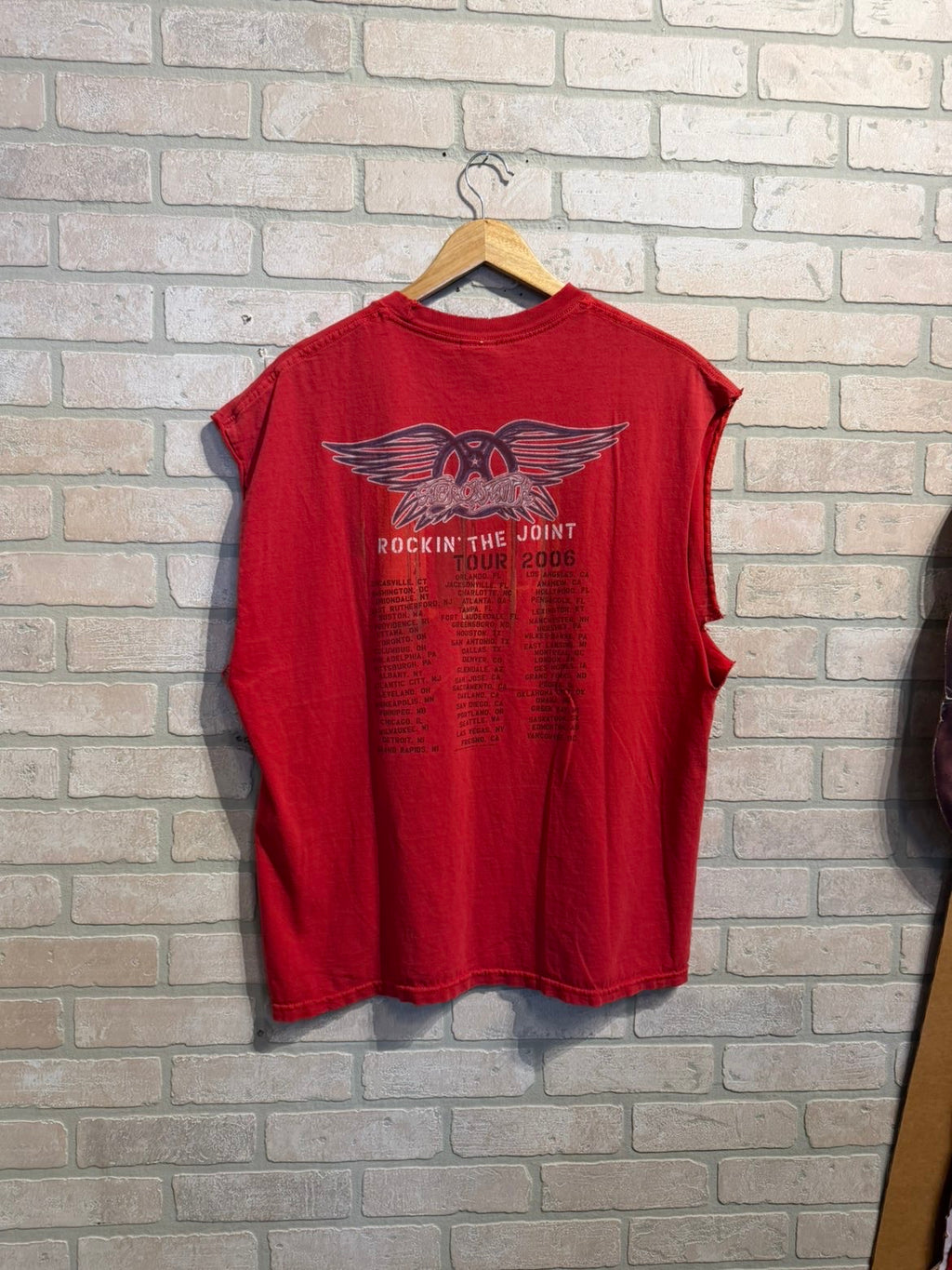 Vintage Aerosmith Cut Off Tee XL