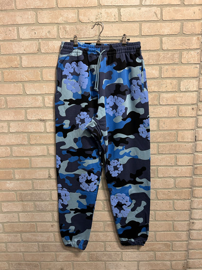 Denim Tears Blue Camo Sweatpants M