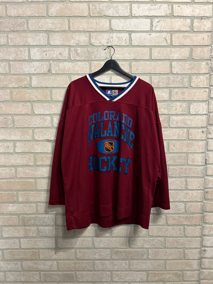 Vintage Avalanche Hockey Jersey XL