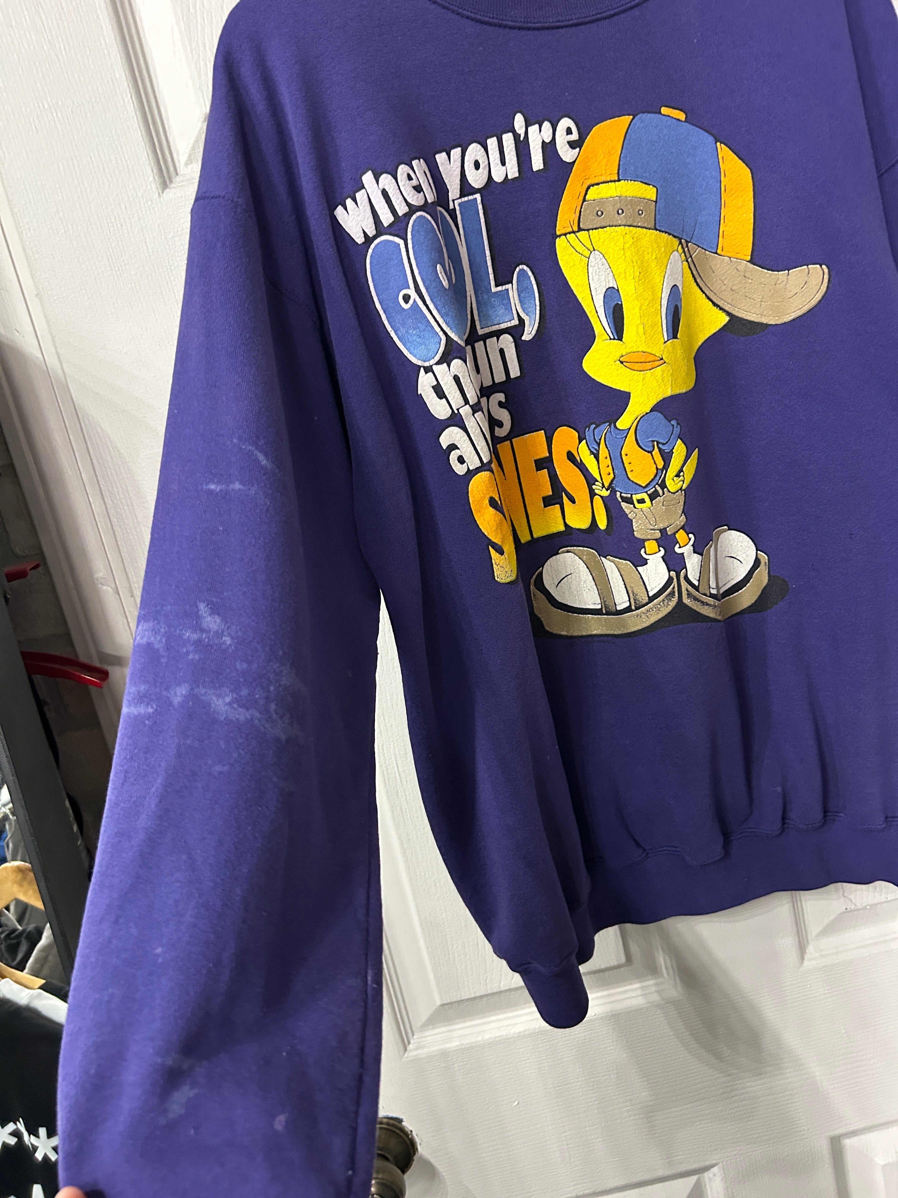Vintage Tweety Bird Crewneck XL