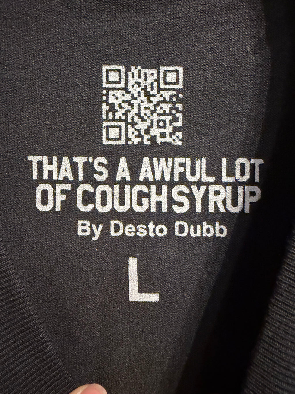 Awful Lot Of Cough Syrup Tee L