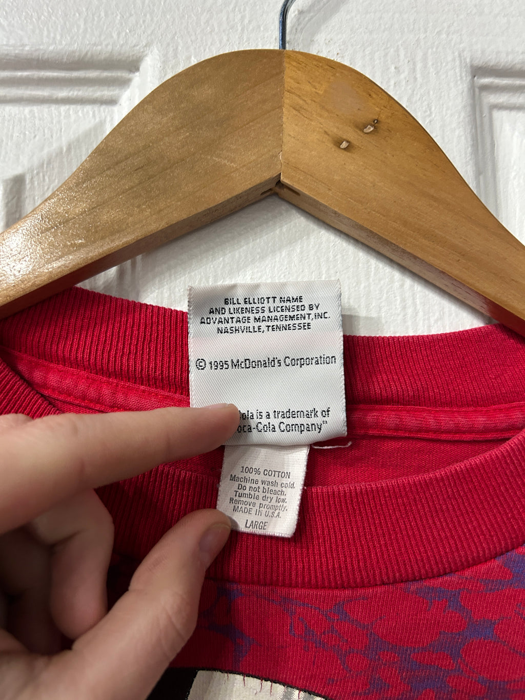 Vintage McDonalds Nascar Tee L