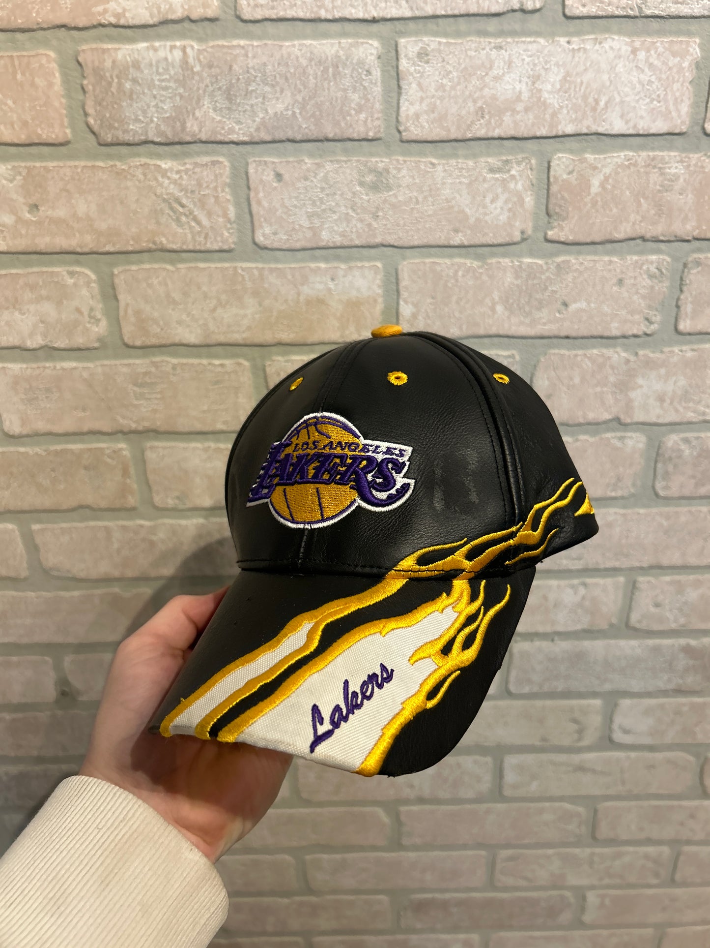 Vintage LA Lakers Flame Hat