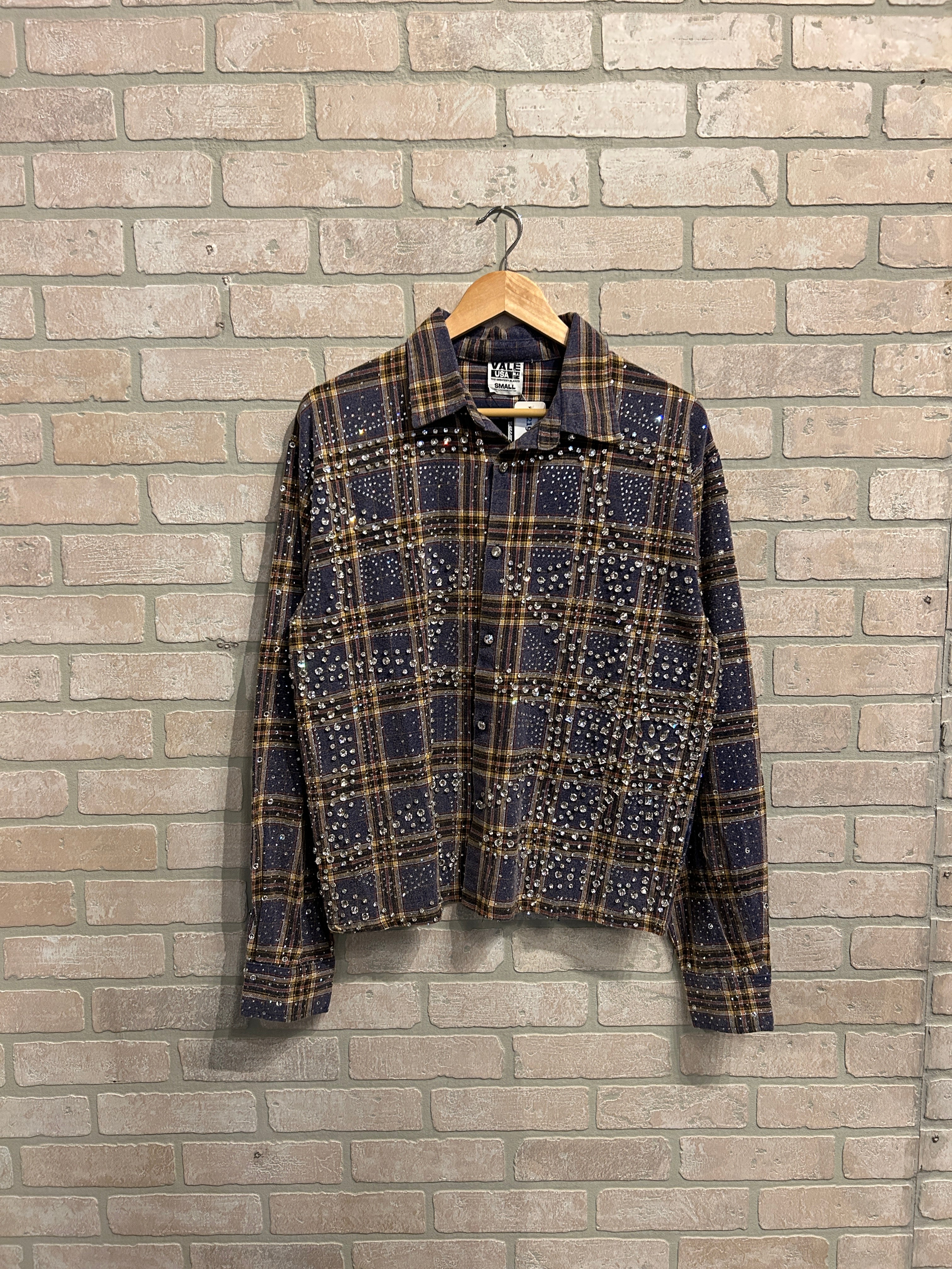 Vale Rhinestone Flannel – Looney Soul