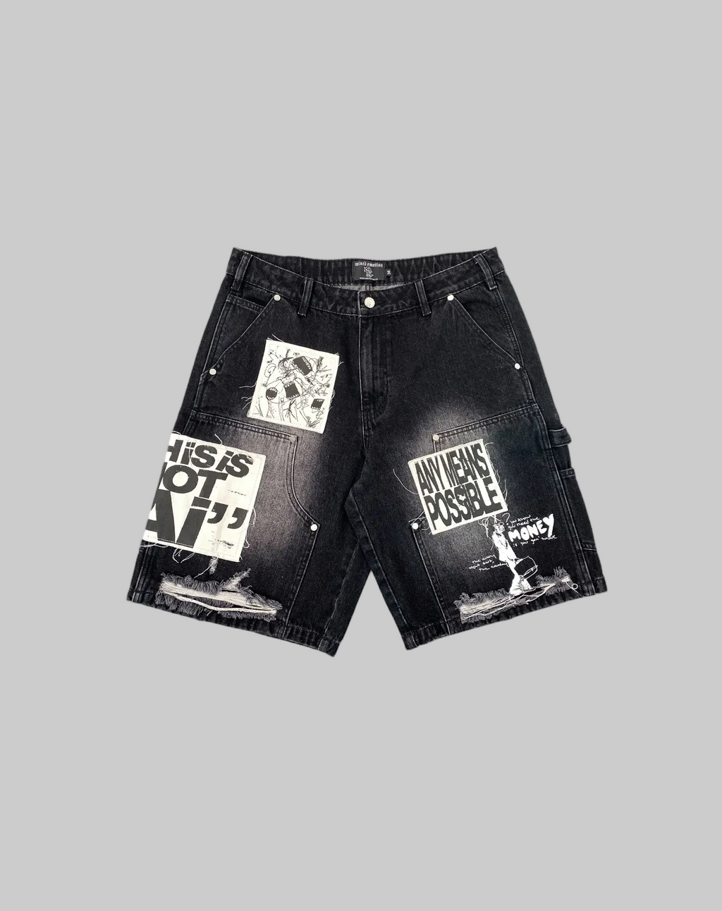 Mixed Emotions Jean Shorts 32