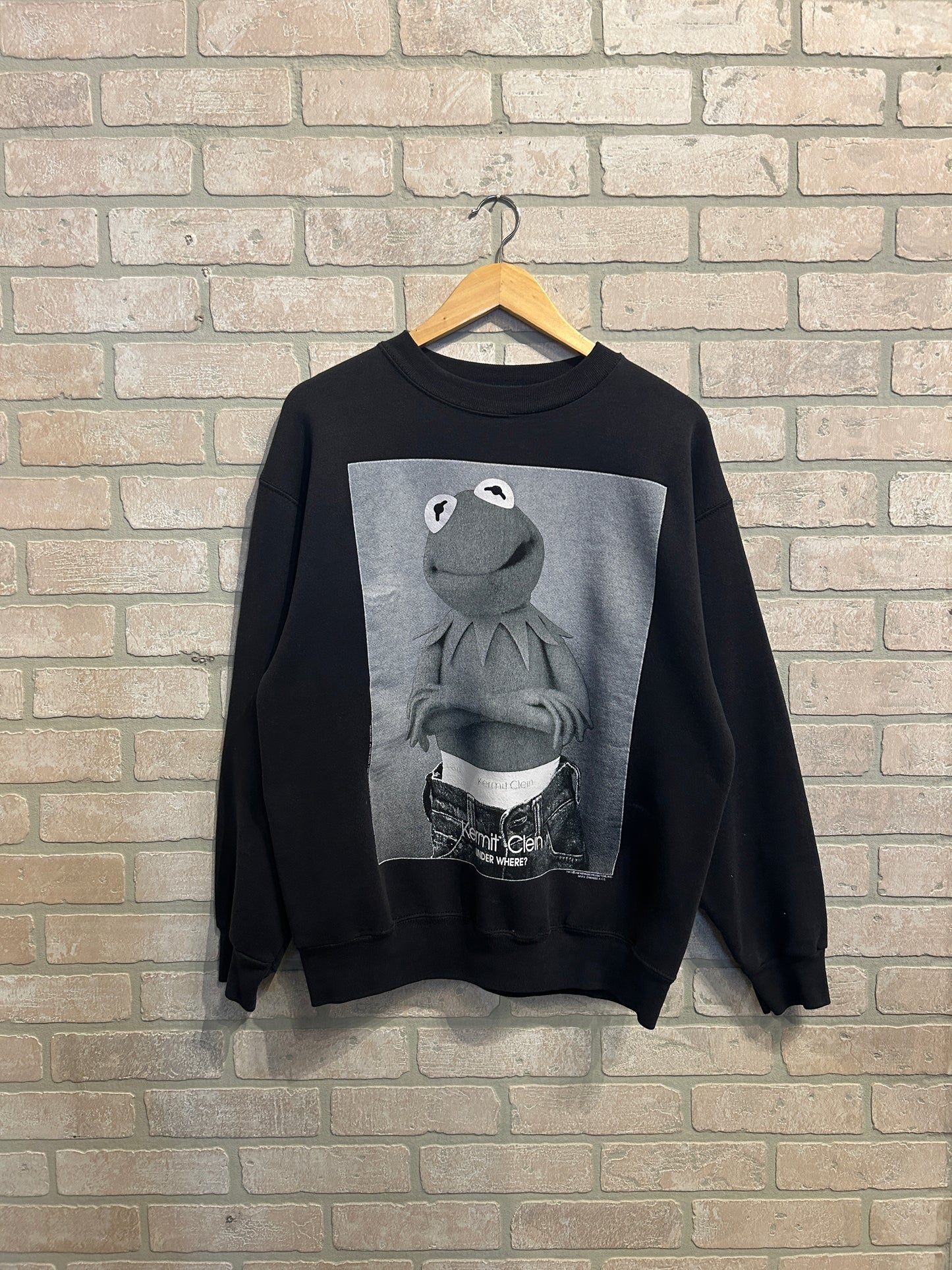 Vintage Calvin Klein Kermit Crewneck L