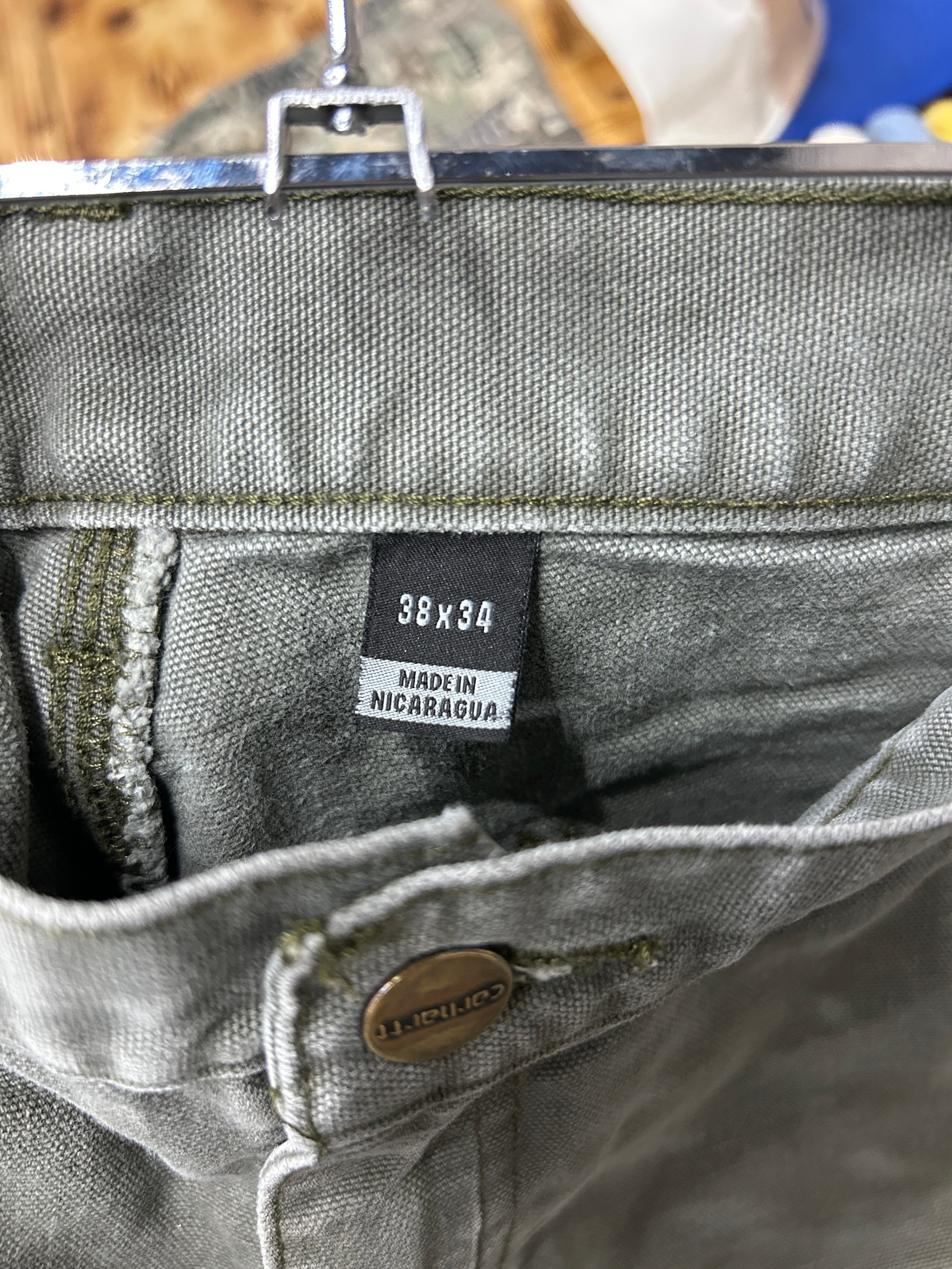 Olive Carhartt Pants 38x34
