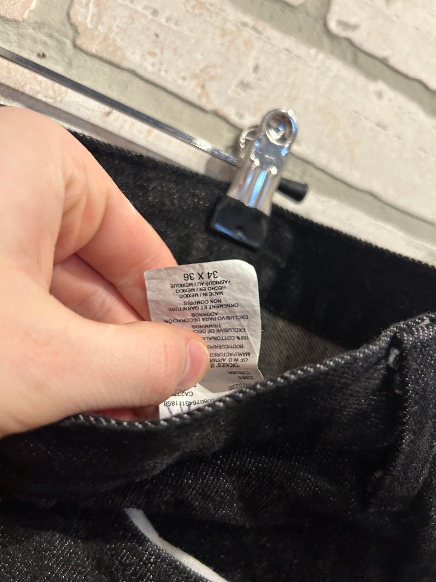 Dickies Black Denim Jeans 34x36