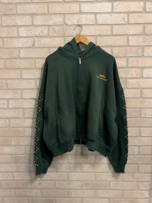 HMDD Crystal Zip Up Hoodie M