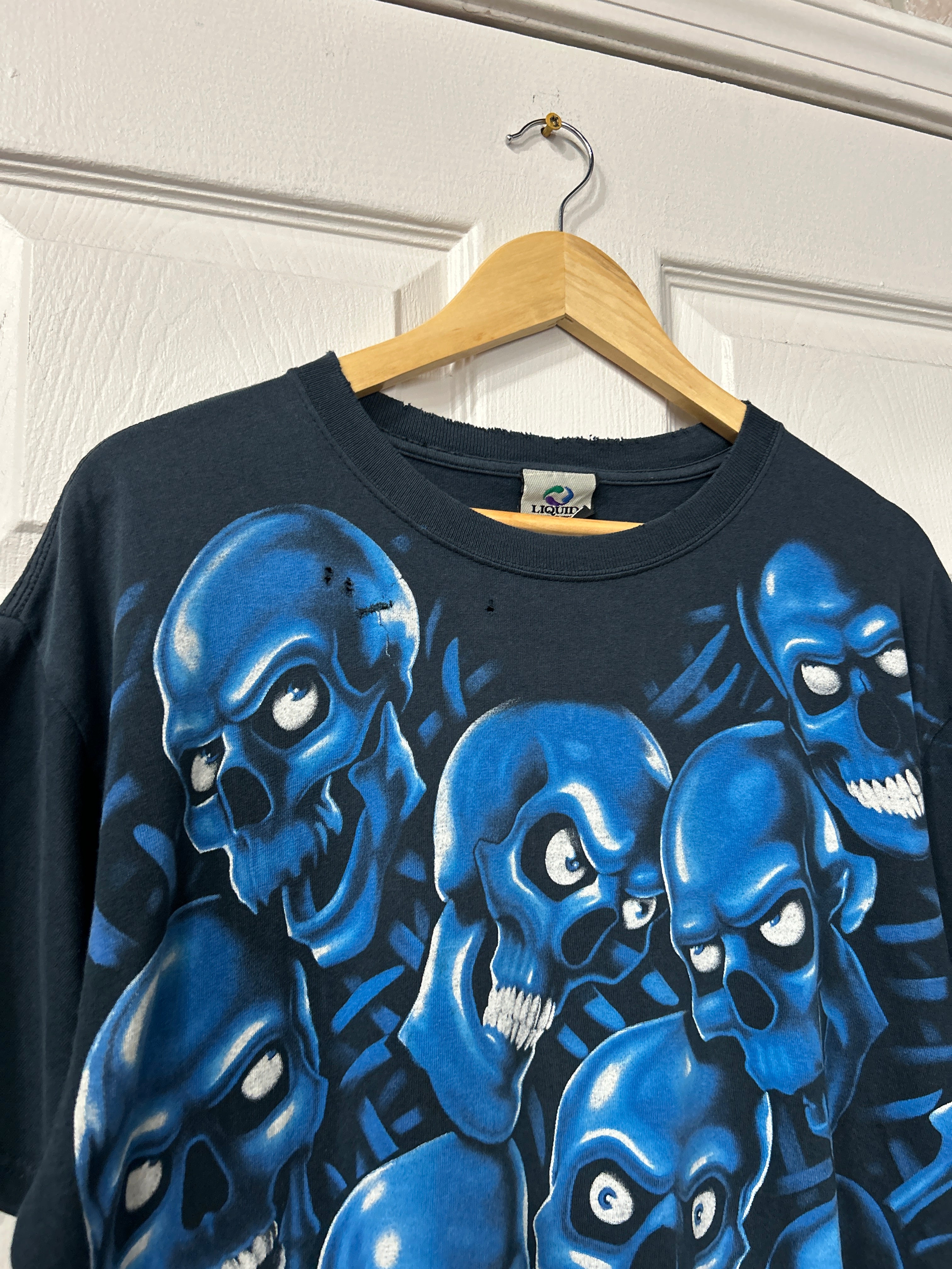 Vintage Skull AOP Tee L