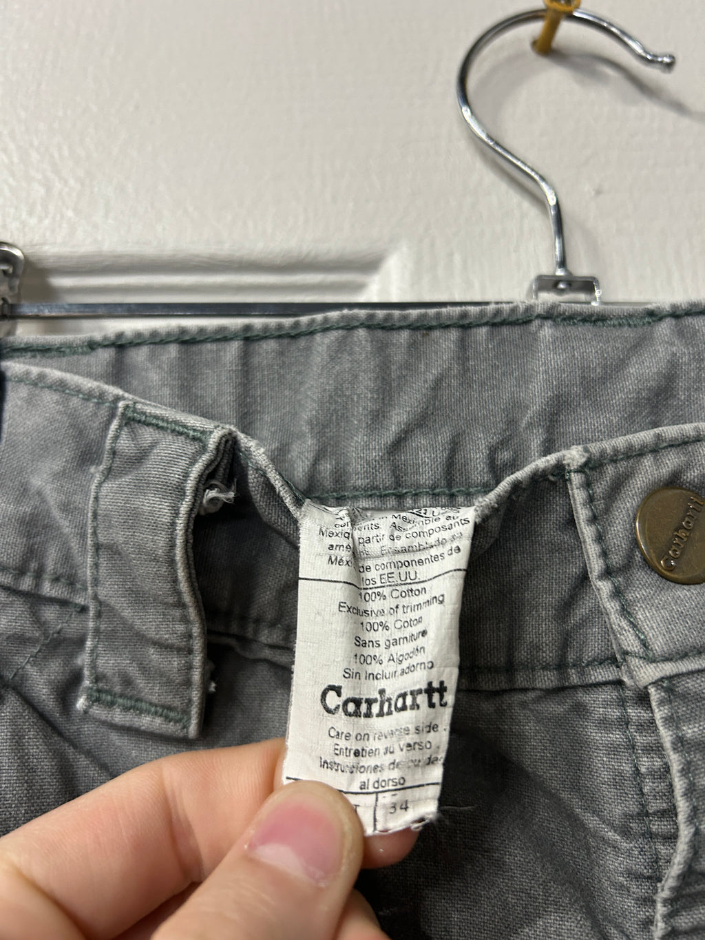 Vintage Grey Carhartt Pants 34