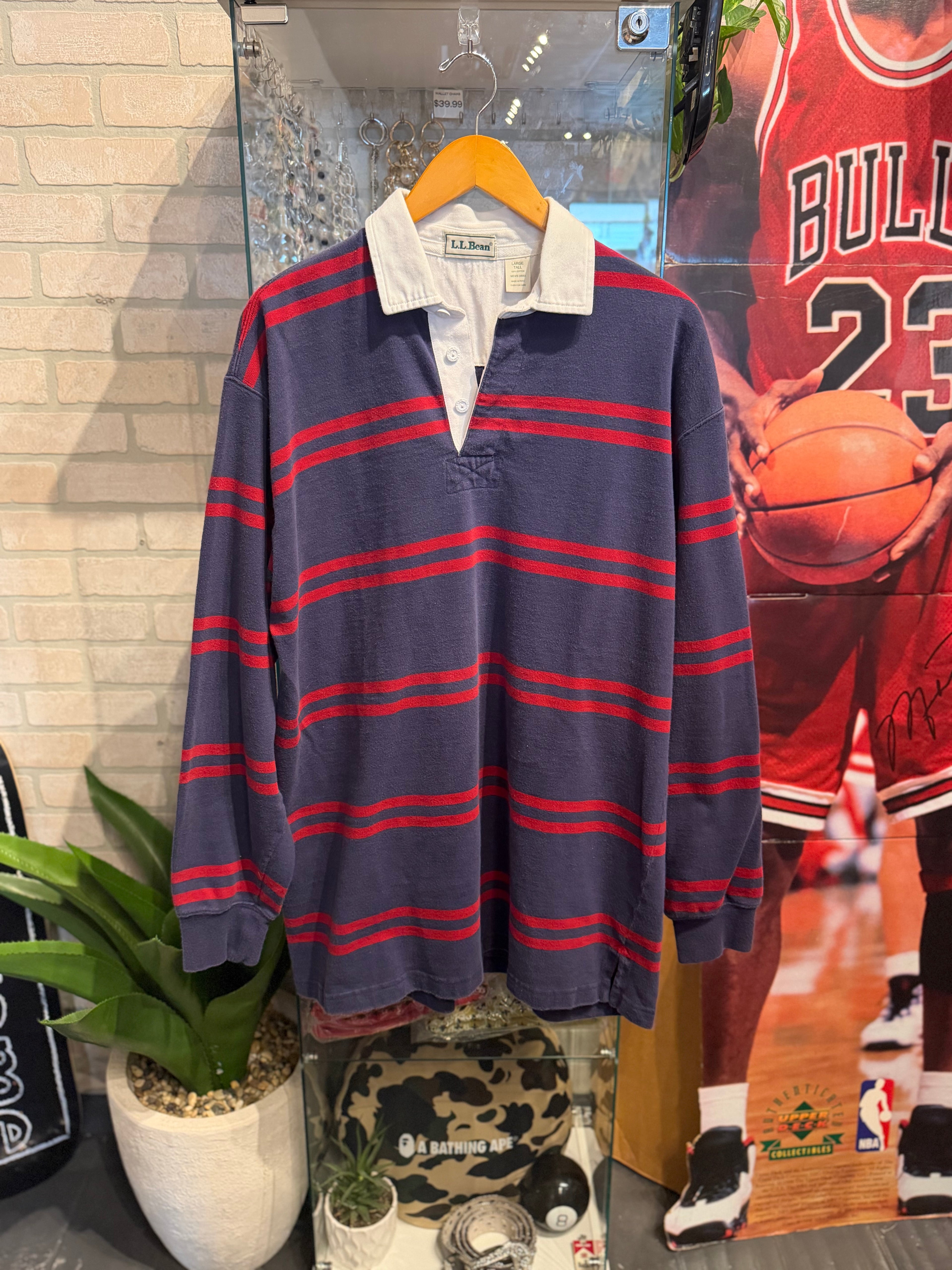 Vintage LL Bean Rugby Polo L