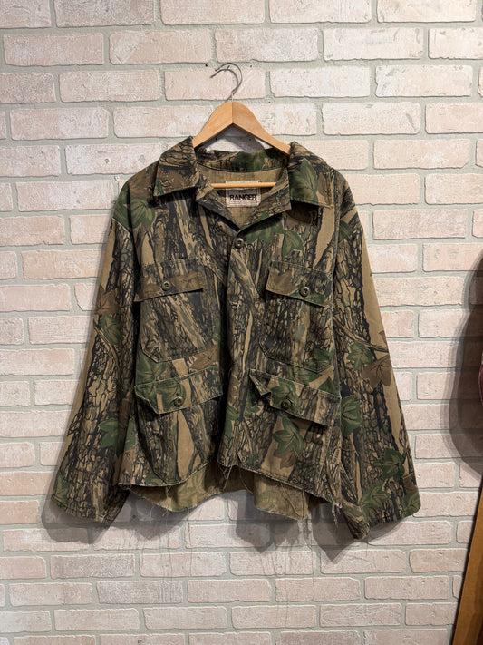Camo Button Up  XL
