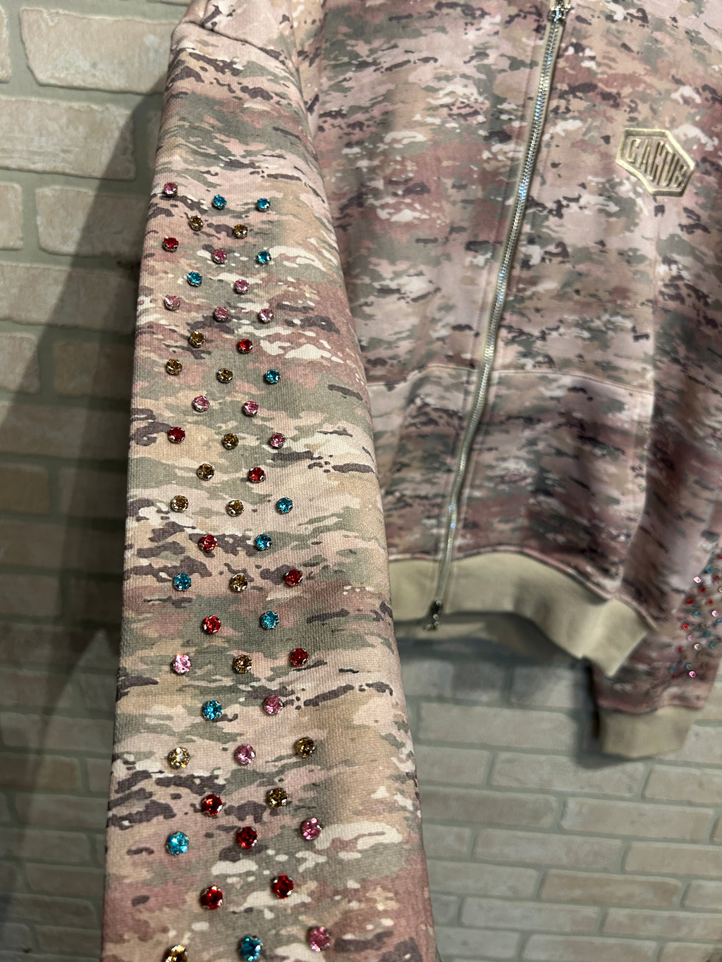 AZVA Studios Camo Crystal hoodie