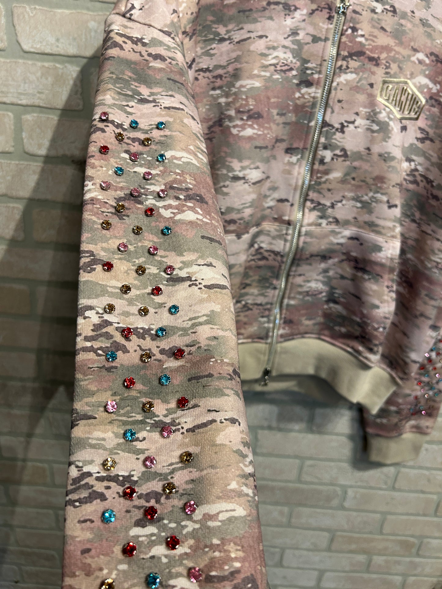 AZVA Studios Camo Crystal hoodie