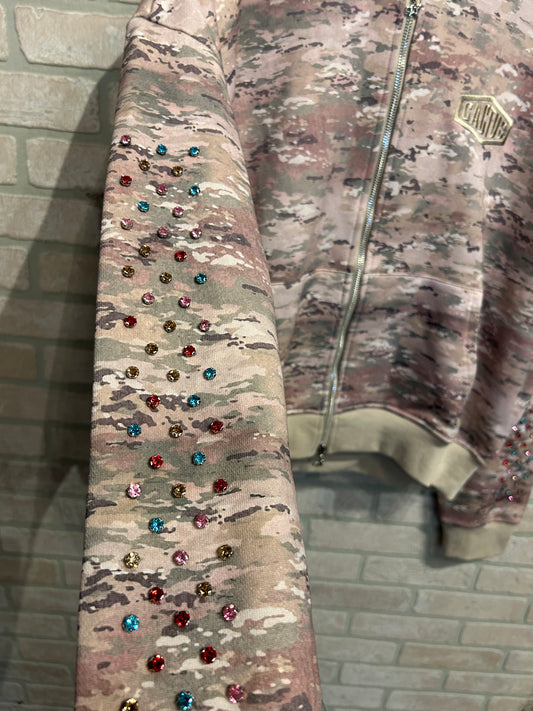 AZVA Studios Camo Crystal hoodie