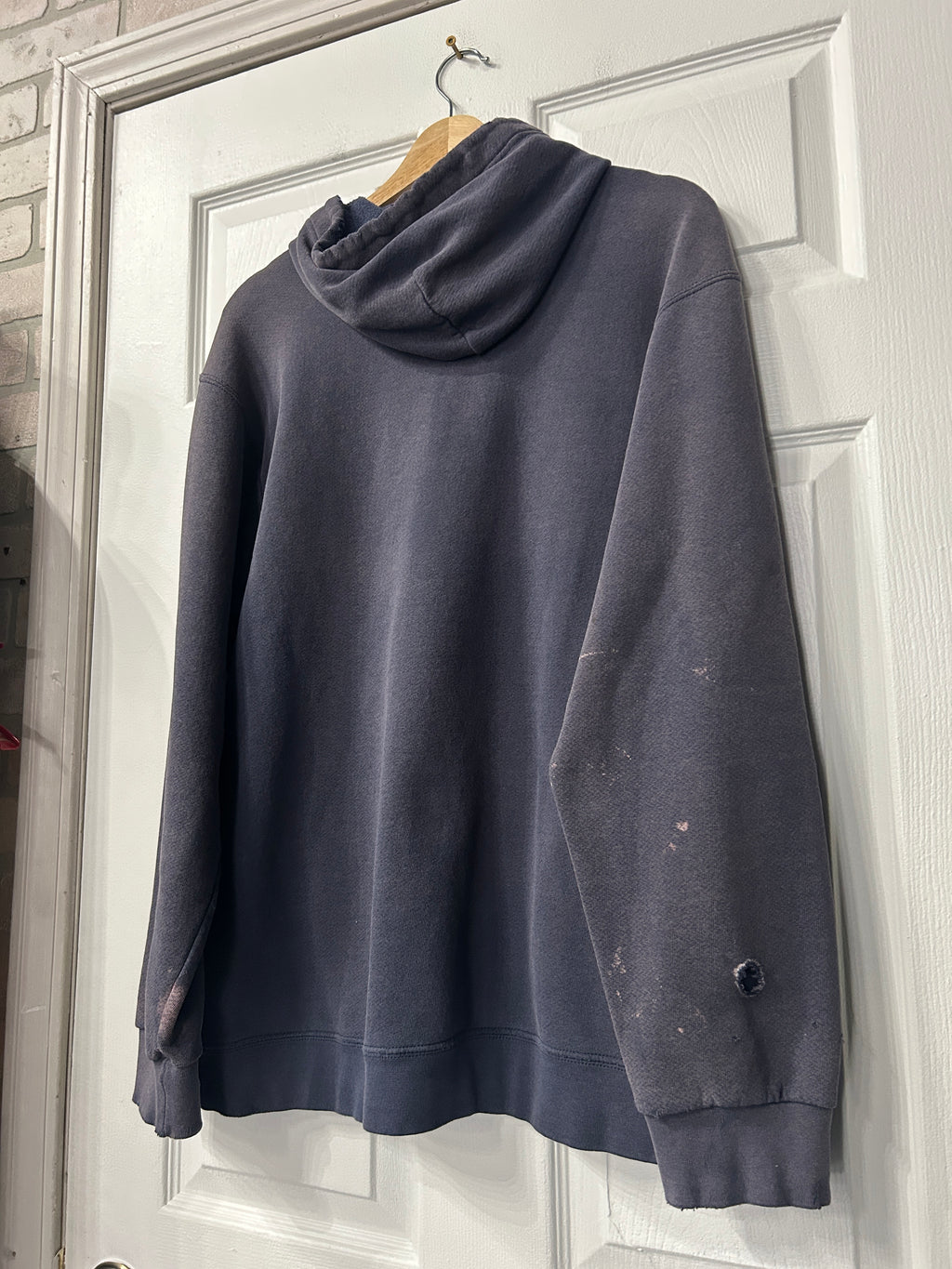 Vintaged Distressed Nike Center Check Hoodie XL