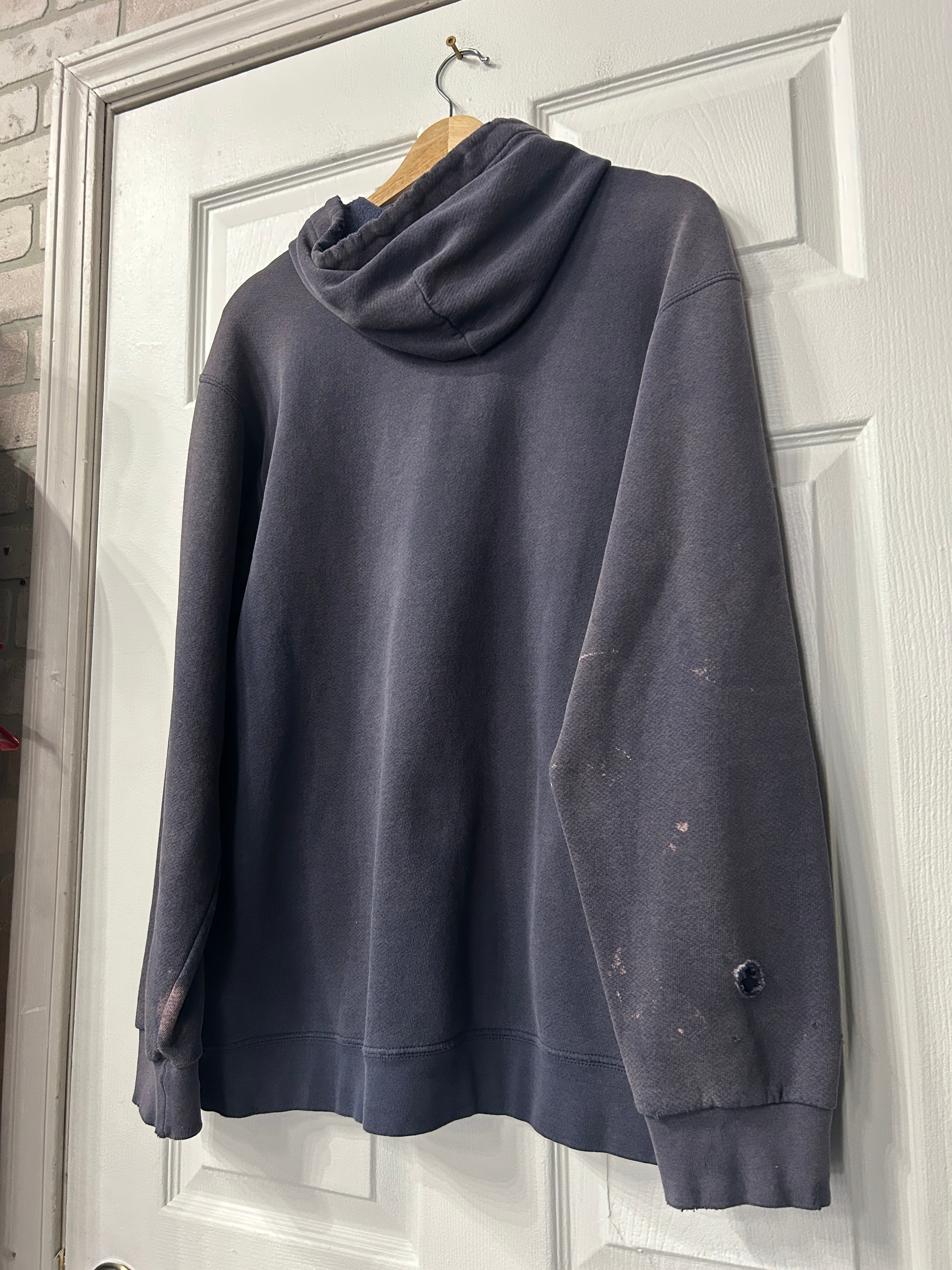 Vintaged Distressed Nike Center Check Hoodie XL