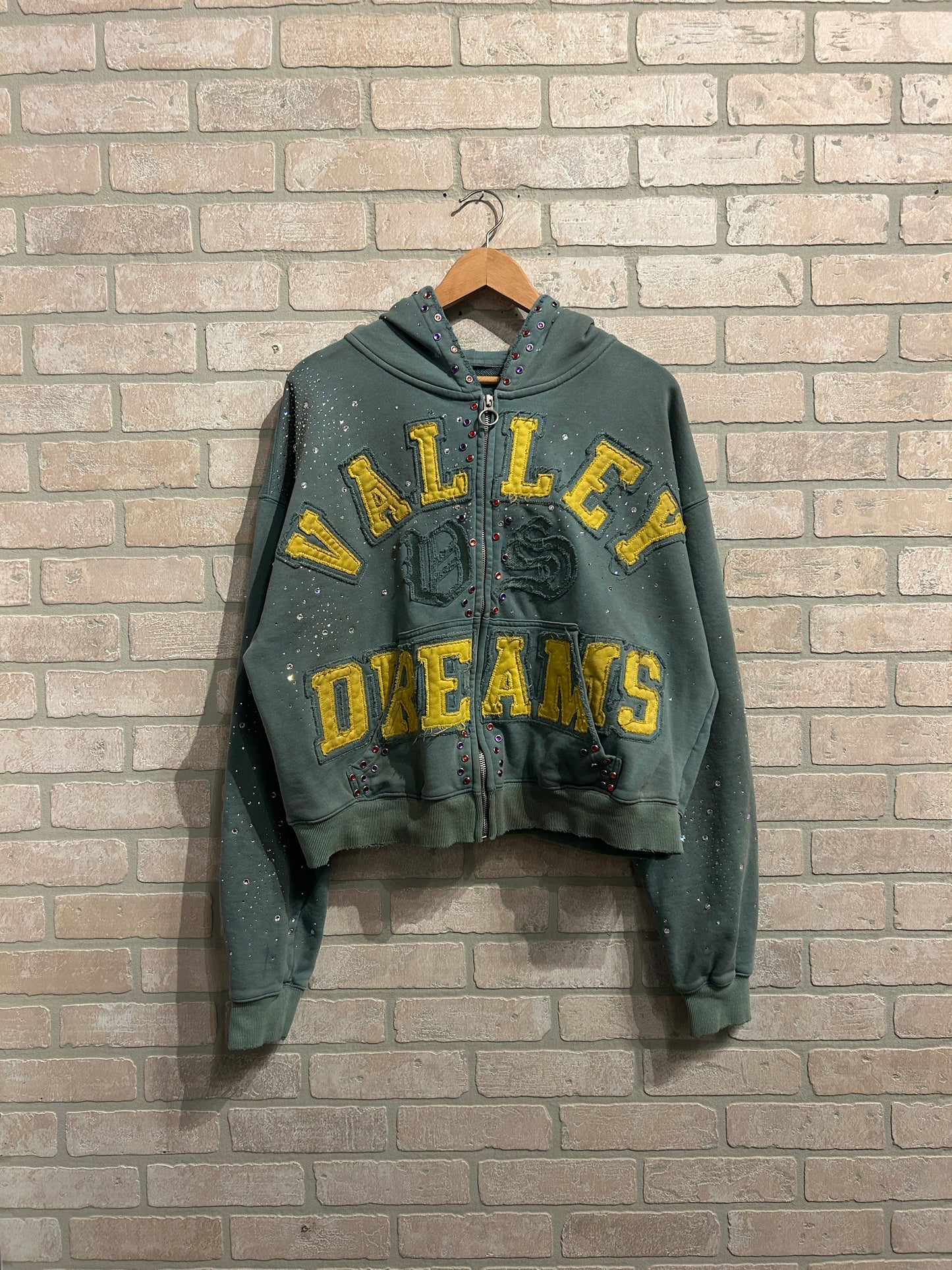 Vale Crystal Zip Hoodie S