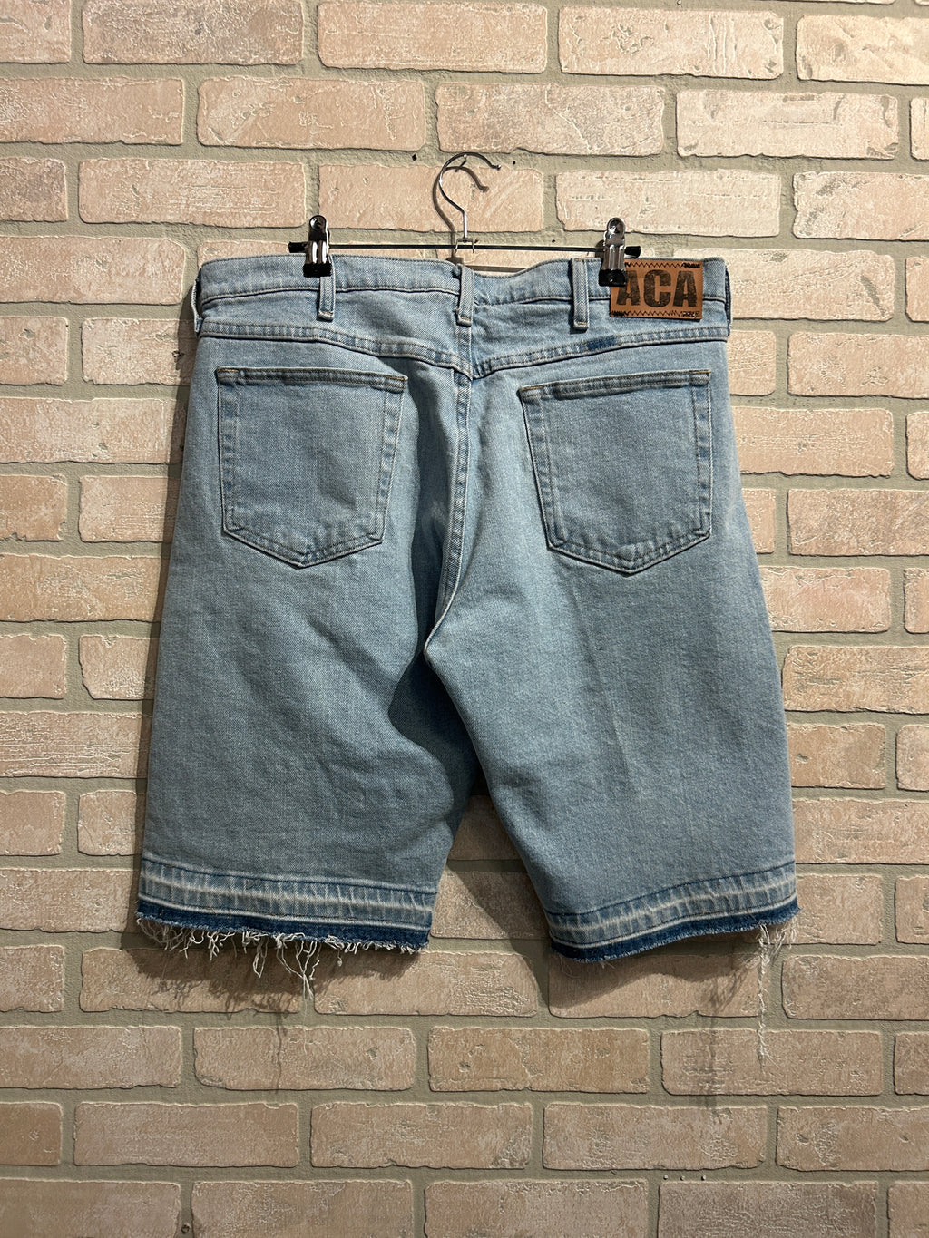 ACA Patchwork Jean Shorts 32