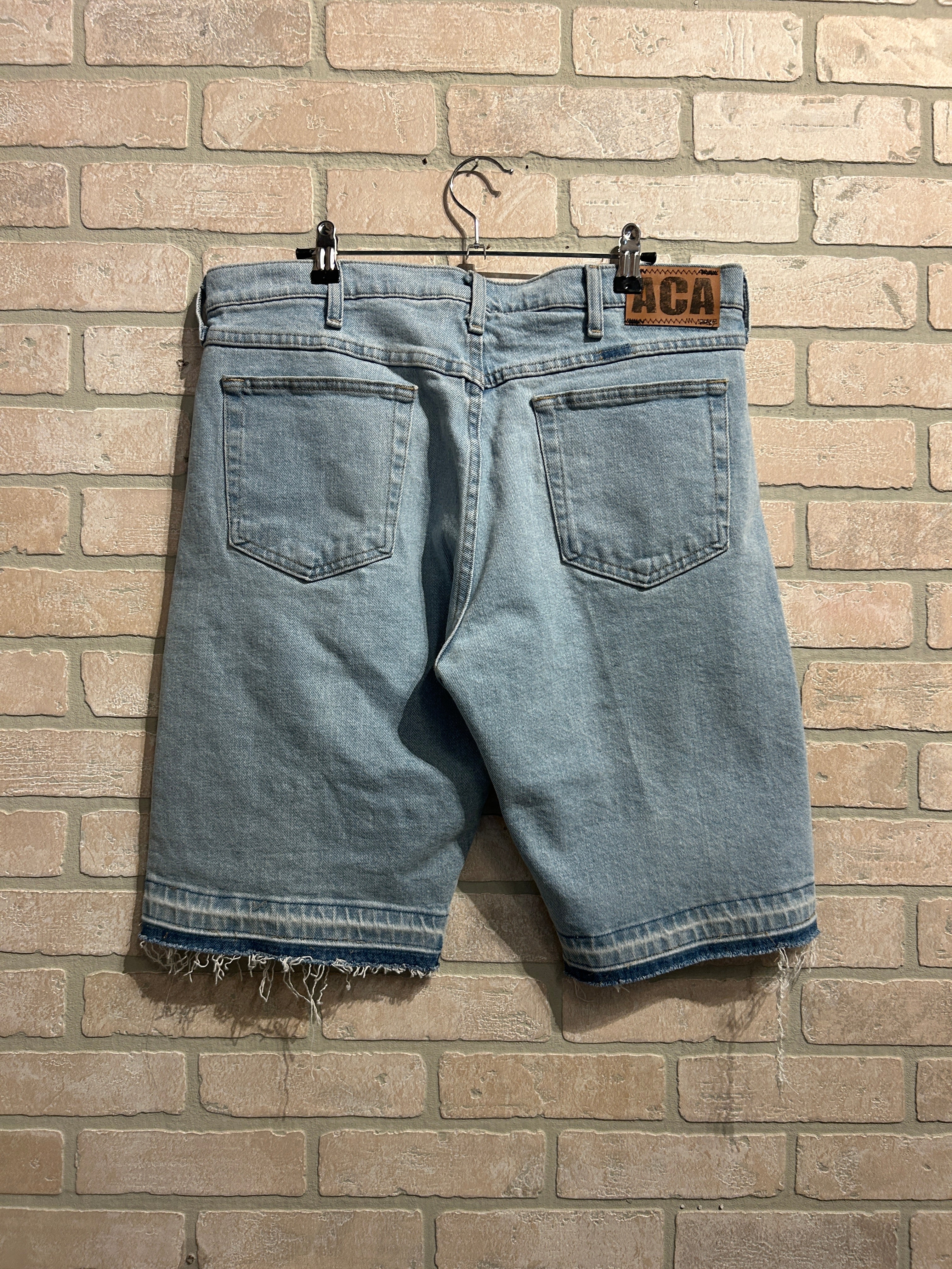 ACA Patchwork Jean Shorts 32
