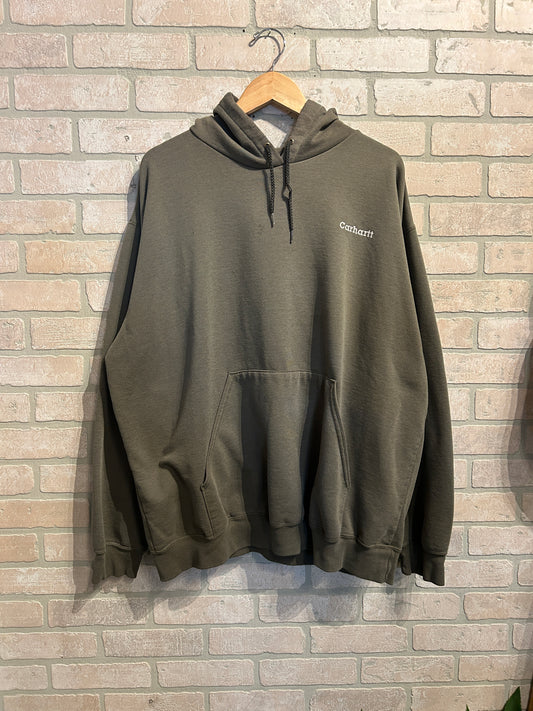 Vintage Olive Carhartt Hoodie L