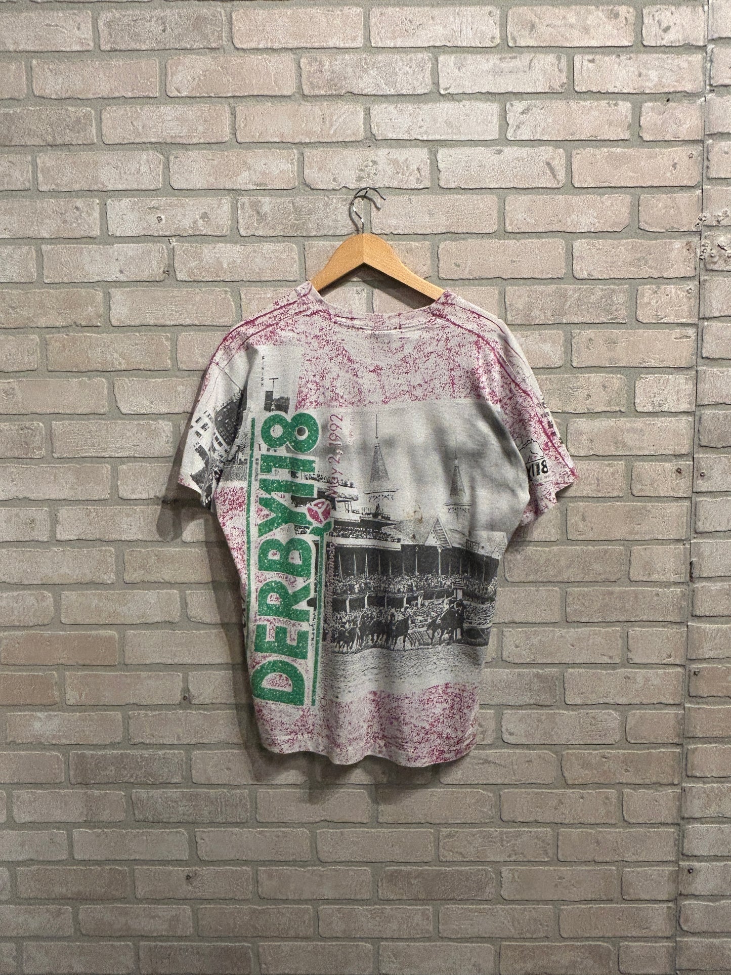 Vintage Derby AOP Tee L