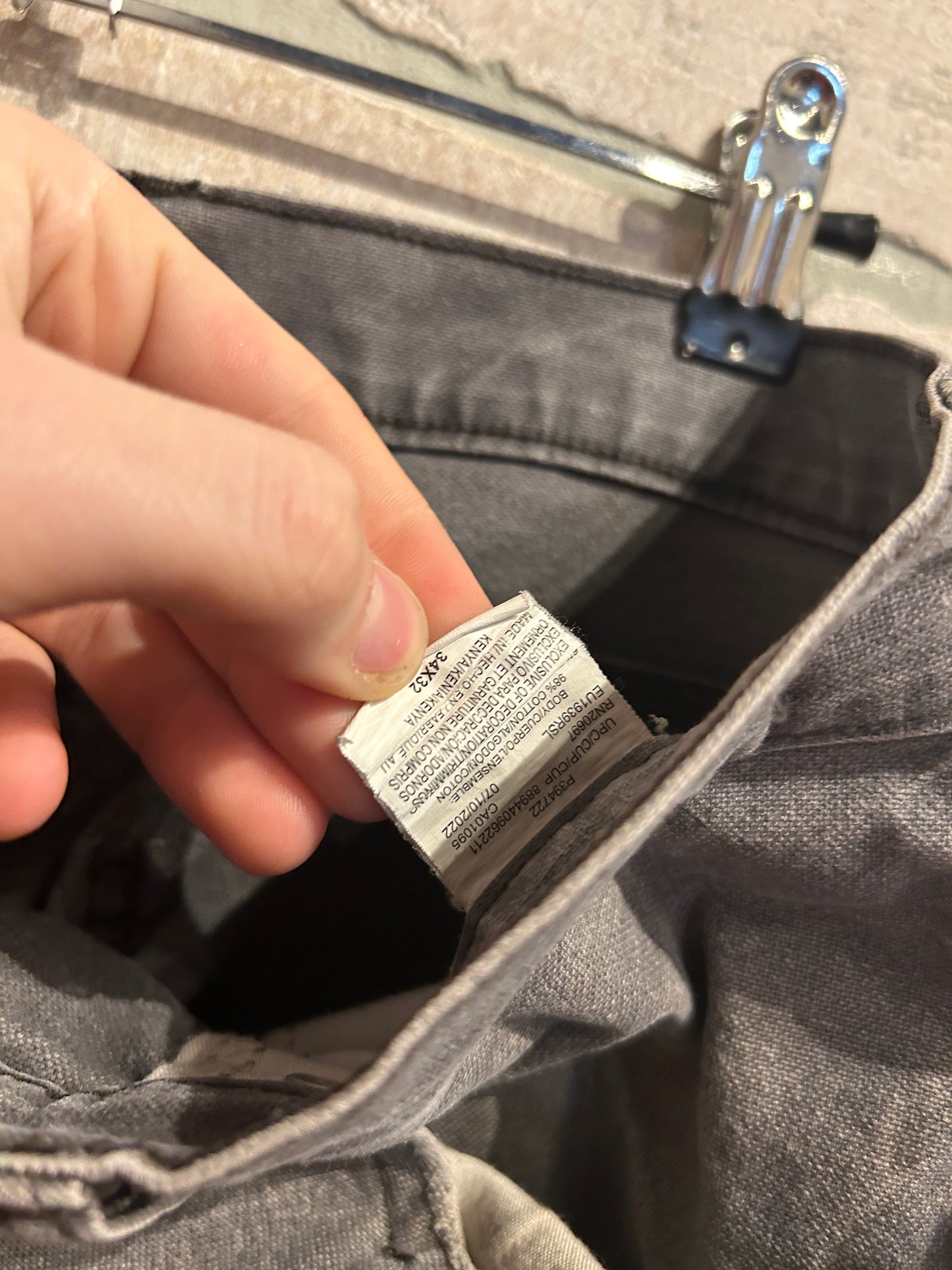 Grey Dickies Cargo Pants 34x32