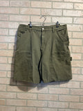 Olive Double Knee Shorts 34