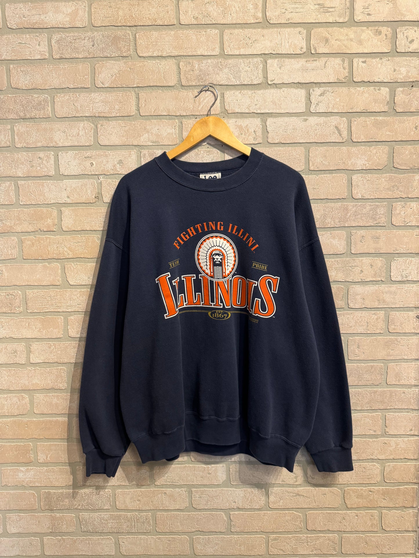 Vintage Illinois Crewneck XL