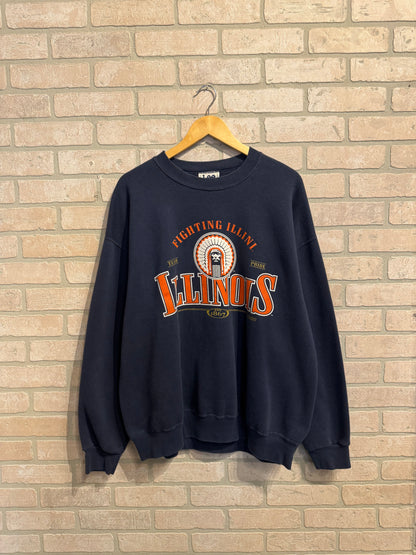 Vintage Illinois Crewneck XL