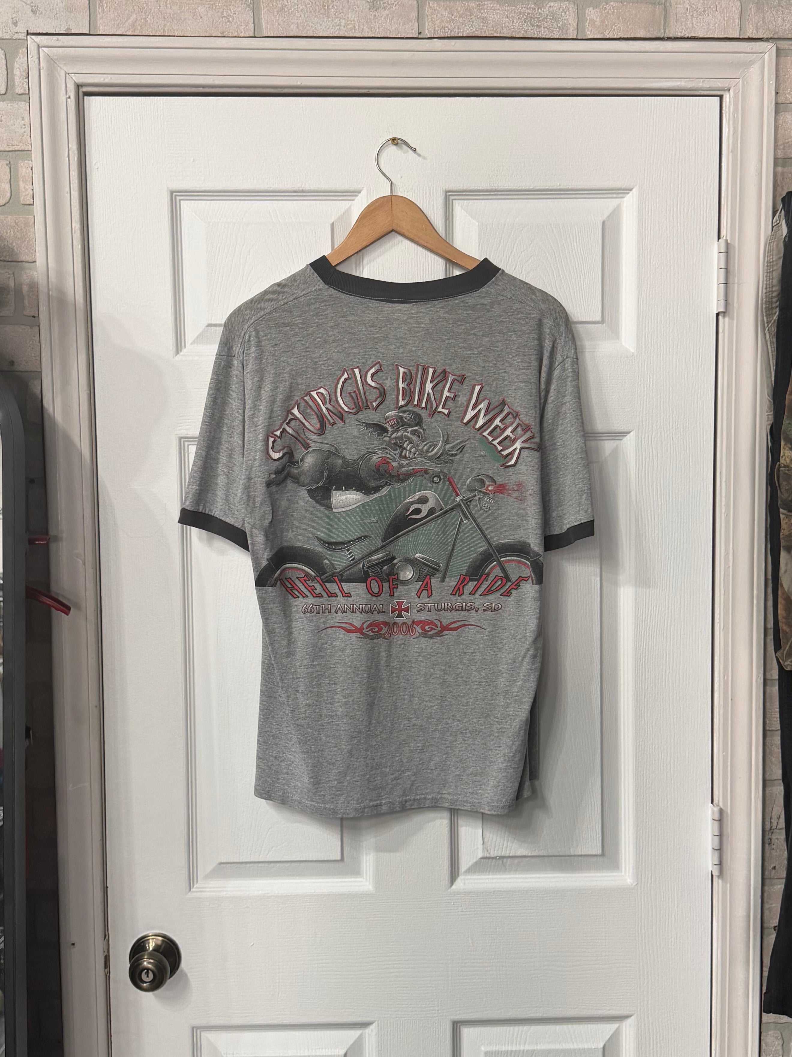 Vintage Sturgis Biker Tee L