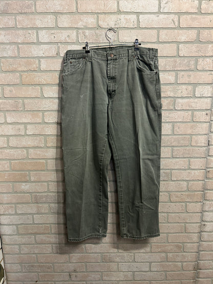 Olive Dickies Cargo Pants 38x32
