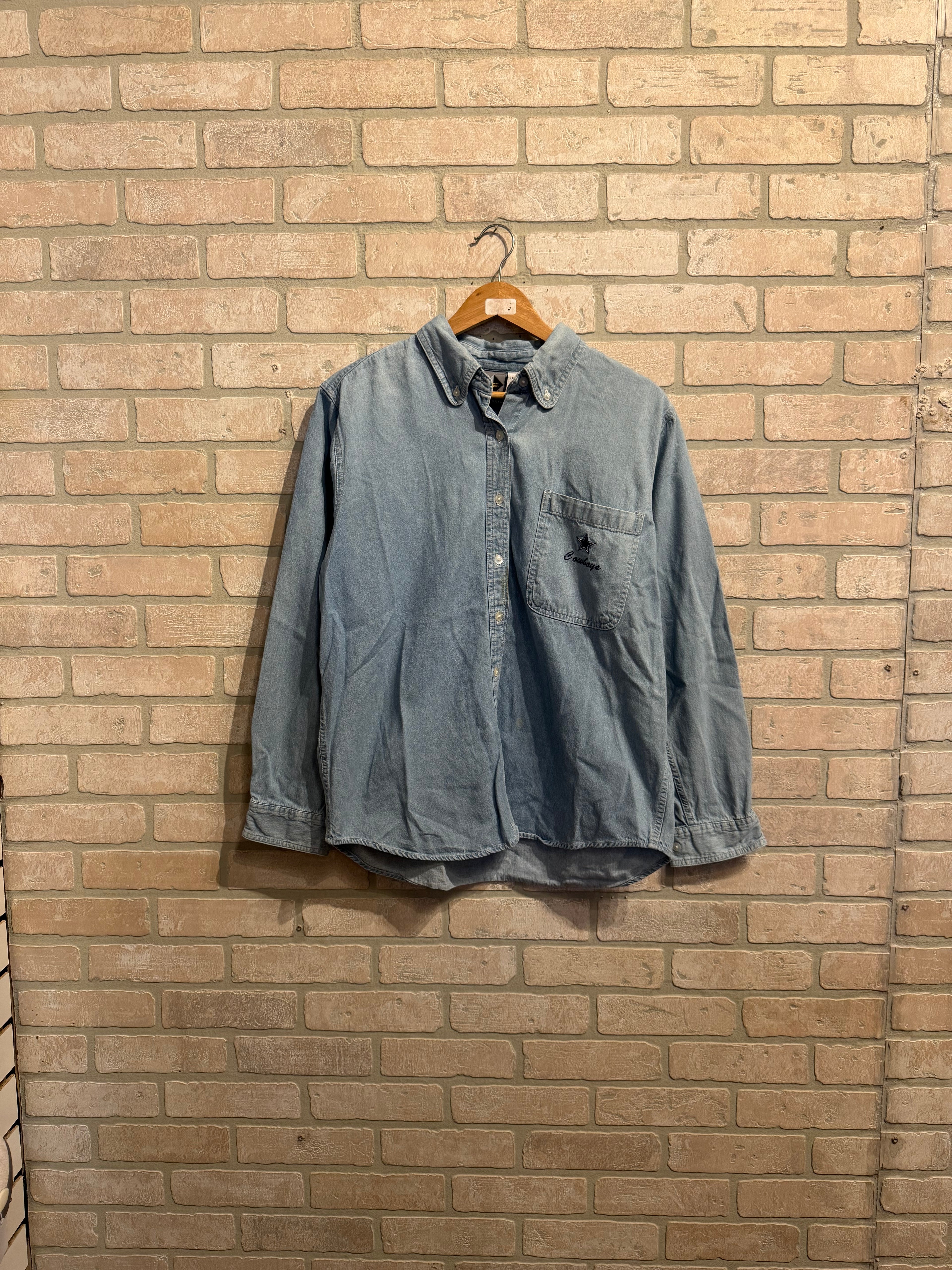 Vintage Dallas Cowboys Button Up L